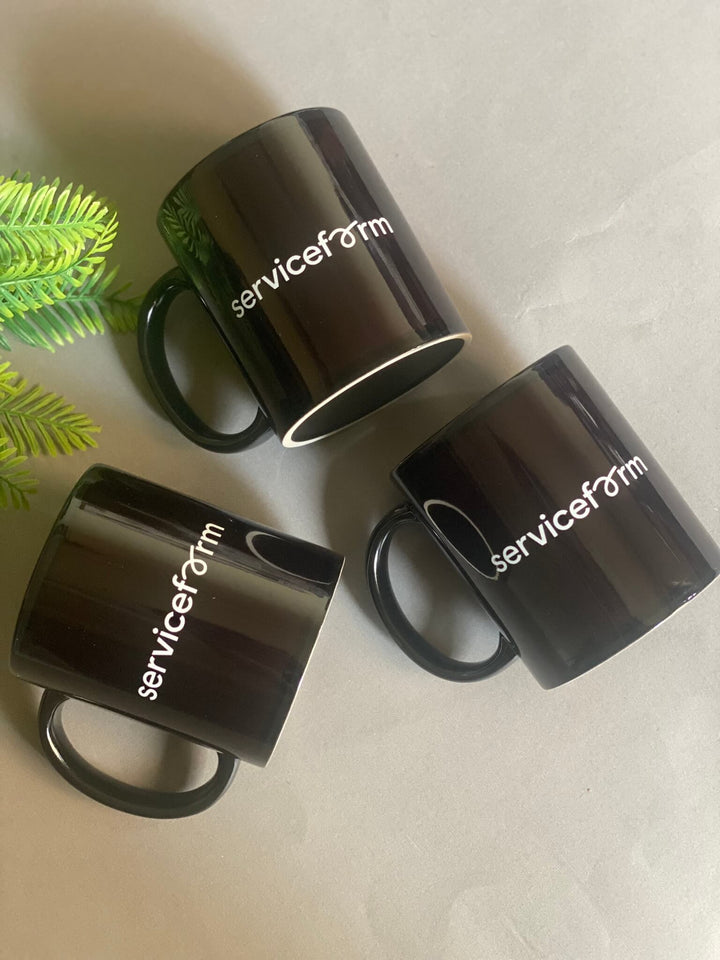 Black Printed Promotional Mugs - For Corporate Gifts and Promotional Needs in Sri Lanka - Mugshotlk