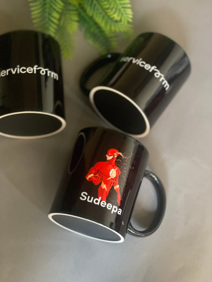 Black Printed Promotional Mugs - For Corporate Gifts and Promotional Needs in Sri Lanka - Mugshotlk