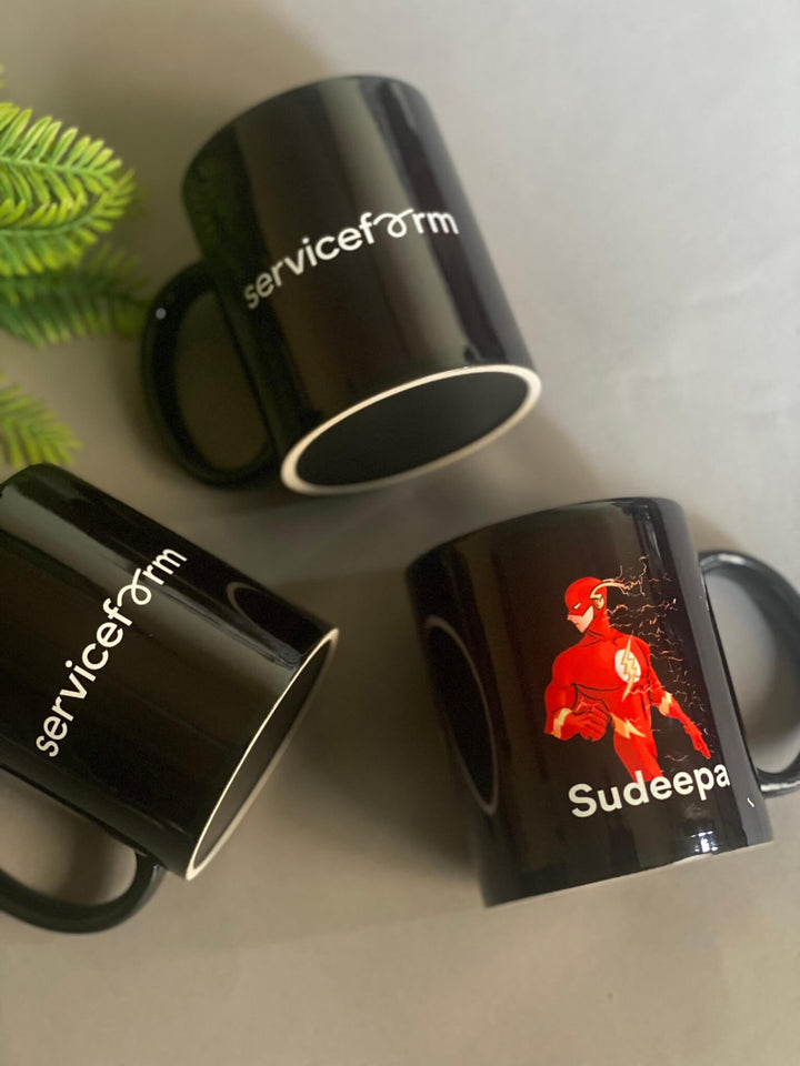 Black Printed Promotional Mugs - For Corporate Gifts and Promotional Needs in Sri Lanka - Mugshotlk