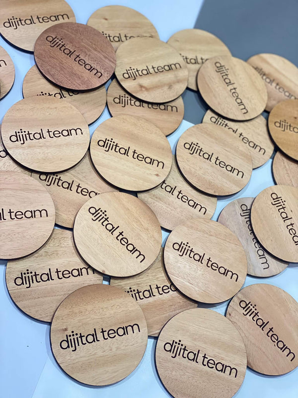 Custom Engraved Wooden Coasters in Sri Lanka - For Corporate and Promotional Gifts.