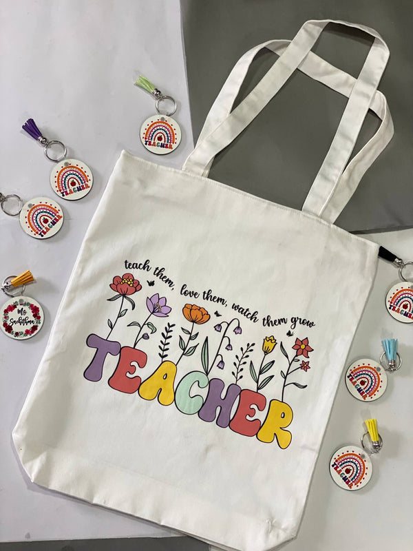 Teacher Tote Bag - Ideal Gift for Teacher's Day, Thank You, or Birthday