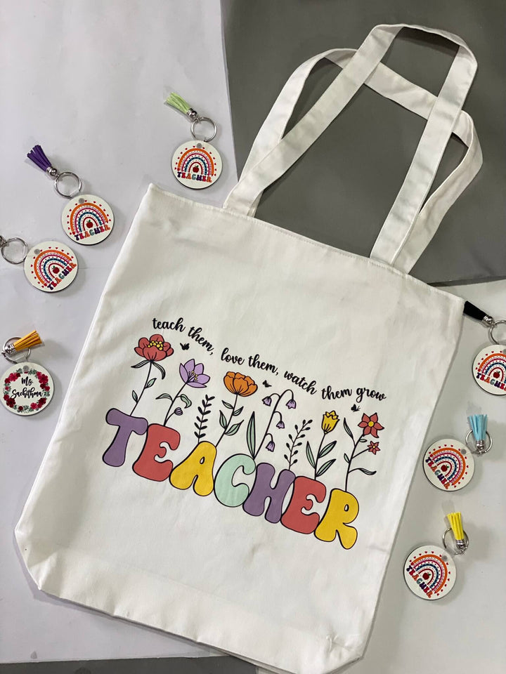 Teacher Tote Bag - Ideal Gift for Teacher's Day, Thank You, or Birthday - Mugshotlk