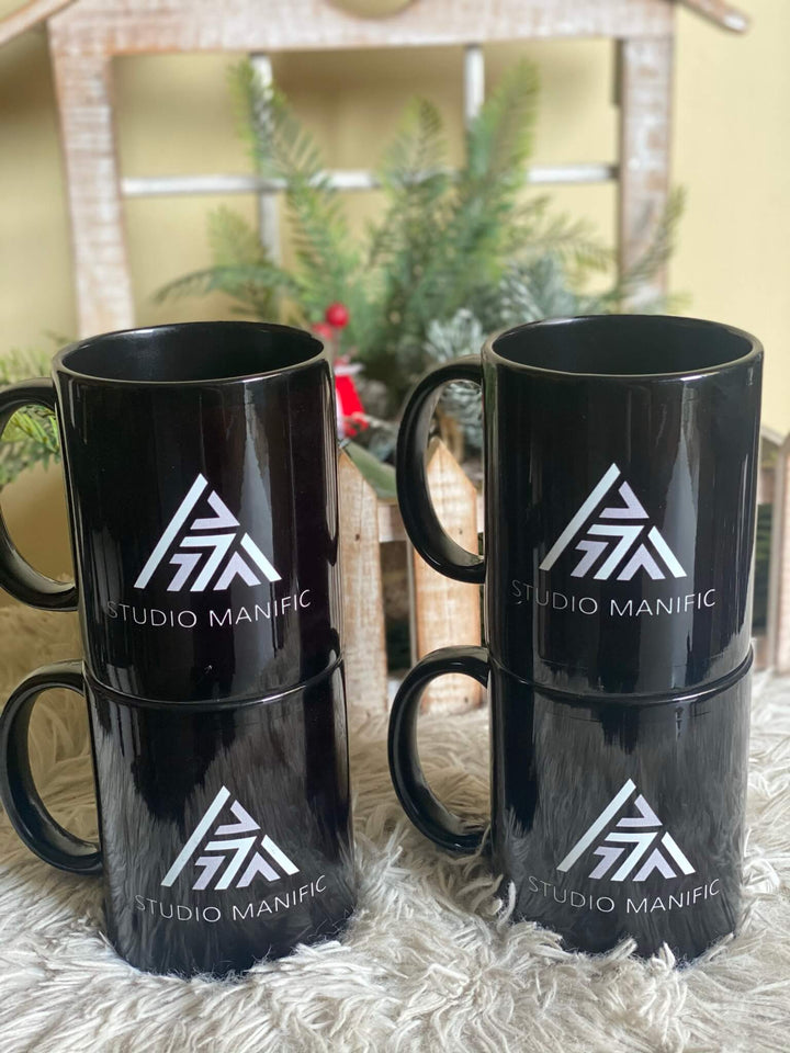 Black Printed Promotional Mugs - For Corporate Gifts and Promotional Needs in Sri Lanka - Mugshotlk