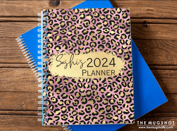 2024 Personalized Year and Daily Planner with Name | Custom Yearly Organizer for Goal Setting and Productivity