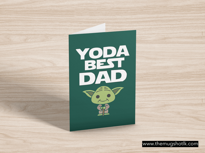 Yoda Best Dad Card - Mugshotlk