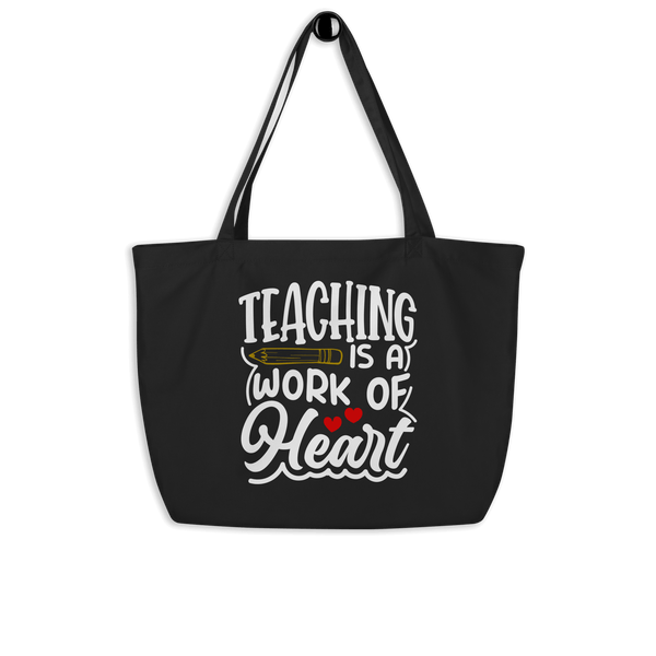 "Teaching is a Work of Heart" Tote Bag.