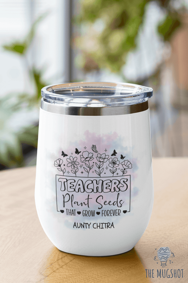 Personalized Tumbler  for Teacher with Name - Ideal Teachers Day Gift