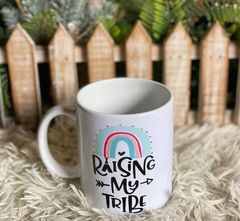White Print Mug