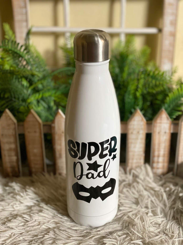 Super Dad White Bottle